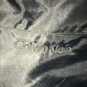 Embroider Calvin Klein black duffel bag